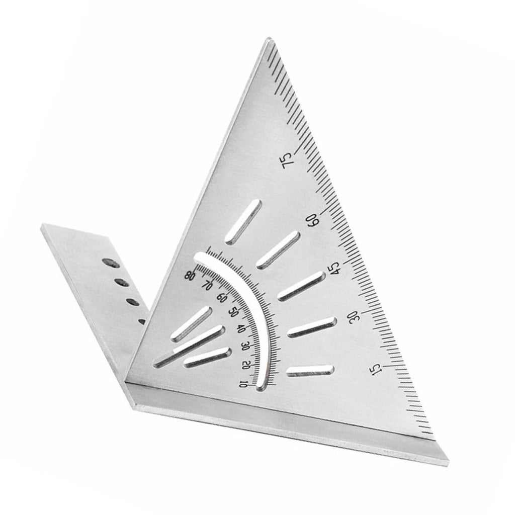 Stainless Steel Triangular Measuring Ruler for Carpentry Marking