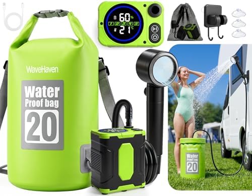 2026 Portable Shower For Camping With Bag,10000mAh Camping Shower Pump
