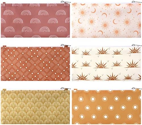 6 Pcs Reusable Snack Bag for Kid School Lunch Adult Portion Washable Fabric