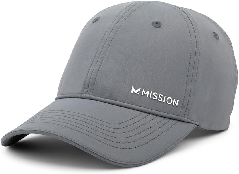 MISSION Cooling Performance Hat, Unstructured Low-Profile Adjustable Fit - UPF 50 - for Running, Workouts & Outdoors