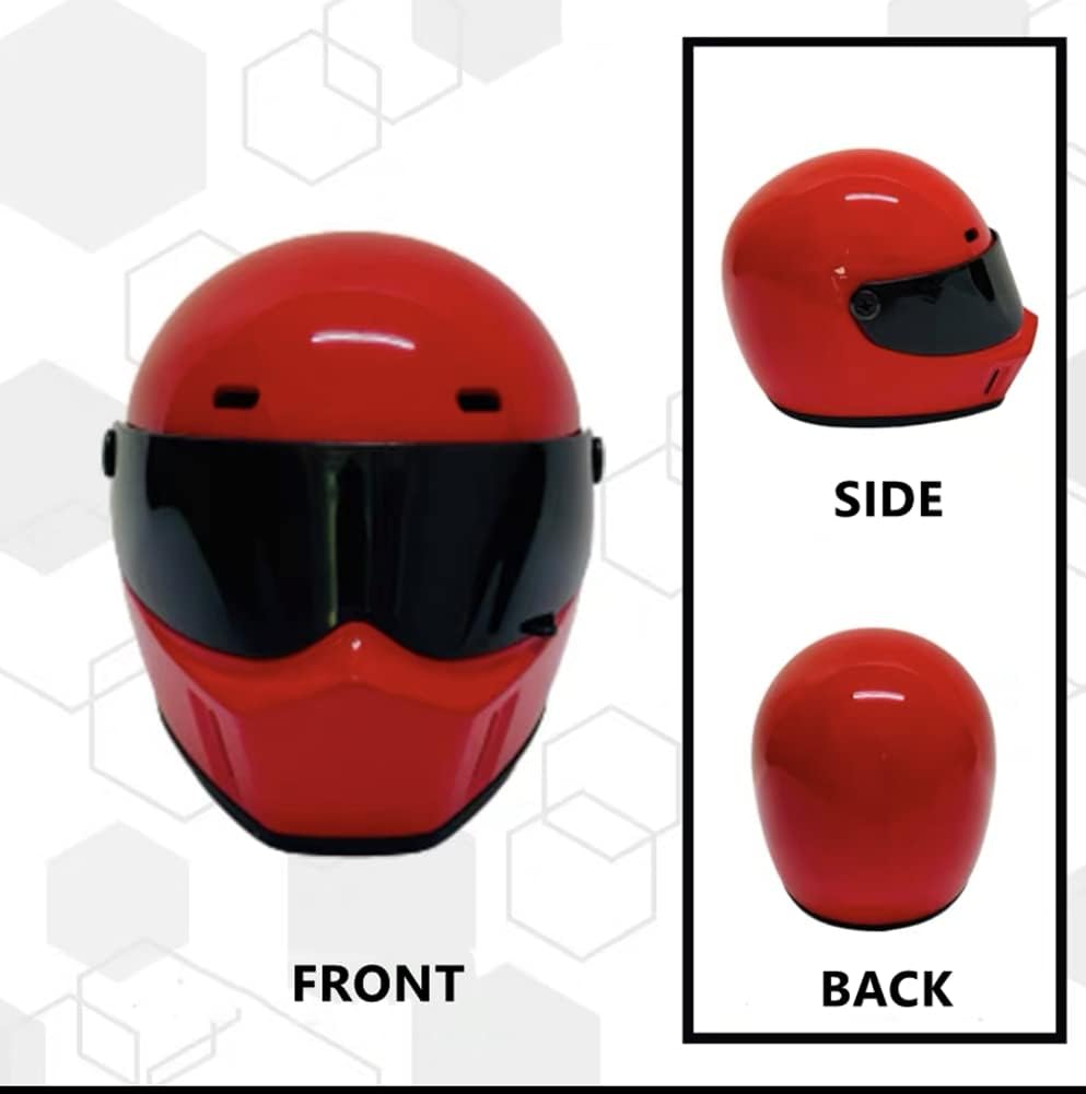 Pet Motorcycle Helmet, Full Face Motorcycle Helmet Outdoor Motorcycle Bike Riding Helmet Hat for Cat Dog Doggie Puppy Kitten Helmet Pet Supplies Racing Car Fan Collectible Small Gift (Red)