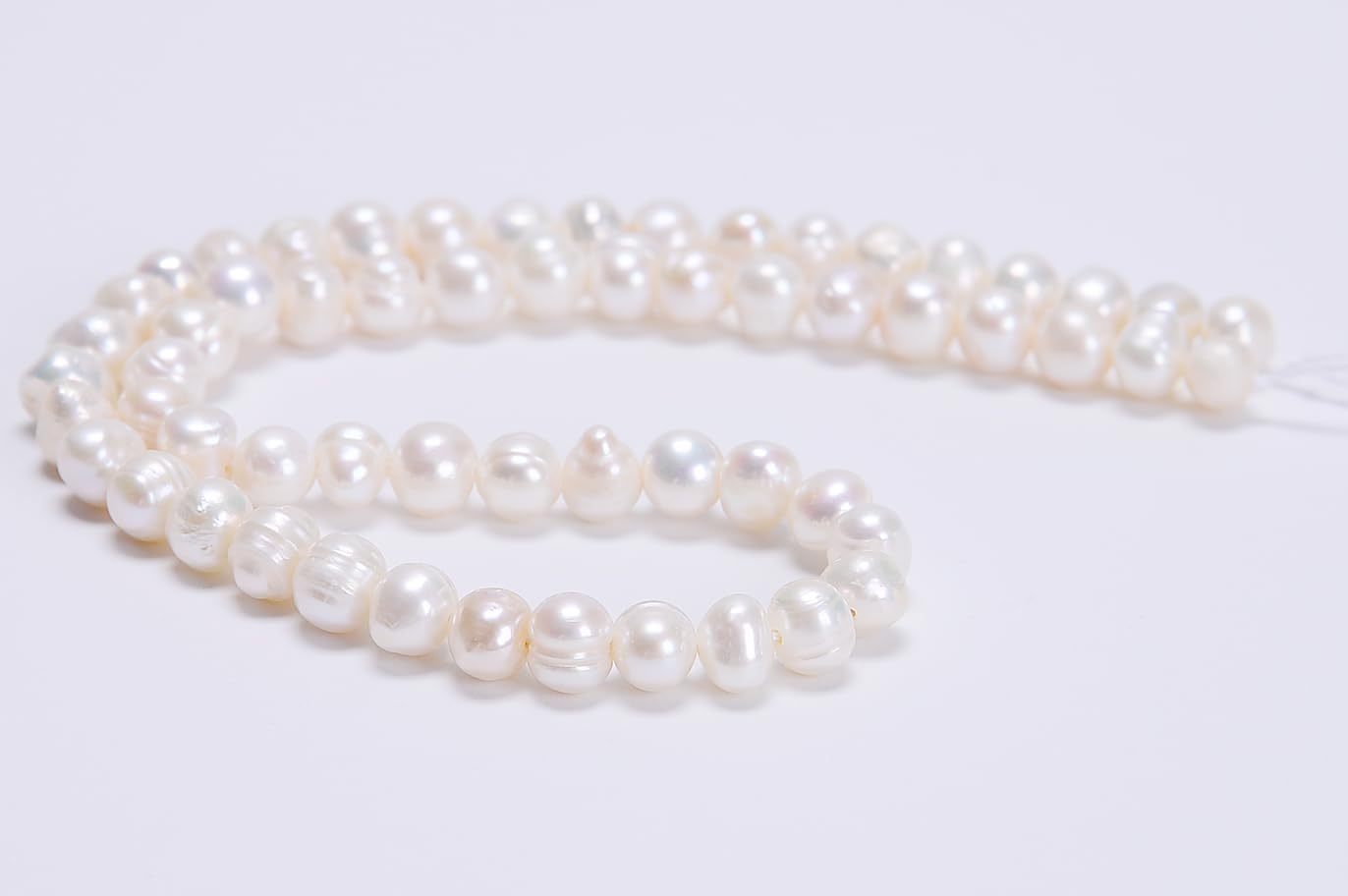 AD Beads Natural Freshwater White Pearl Round Beads 15" 4mm 6mm 8mm 9mm 10mm 11mm 12mm (5.2mm)