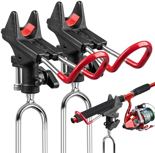 2Pack Fishing Rod Holders, 360 Adjustable Ground Bank Fishing Pole Stand