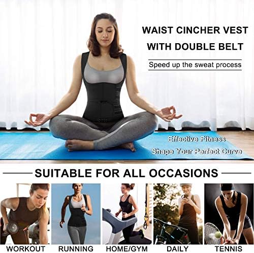 Nebility Womens' Sauna Sweat Vest Weight Loss Workout Waist Trainer