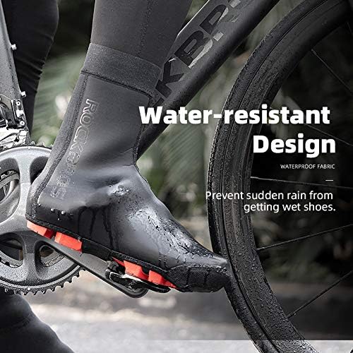 ROCKBROS Cycling Shoe Covers Warm Bike Shoe Cover Windproof Water Resistant