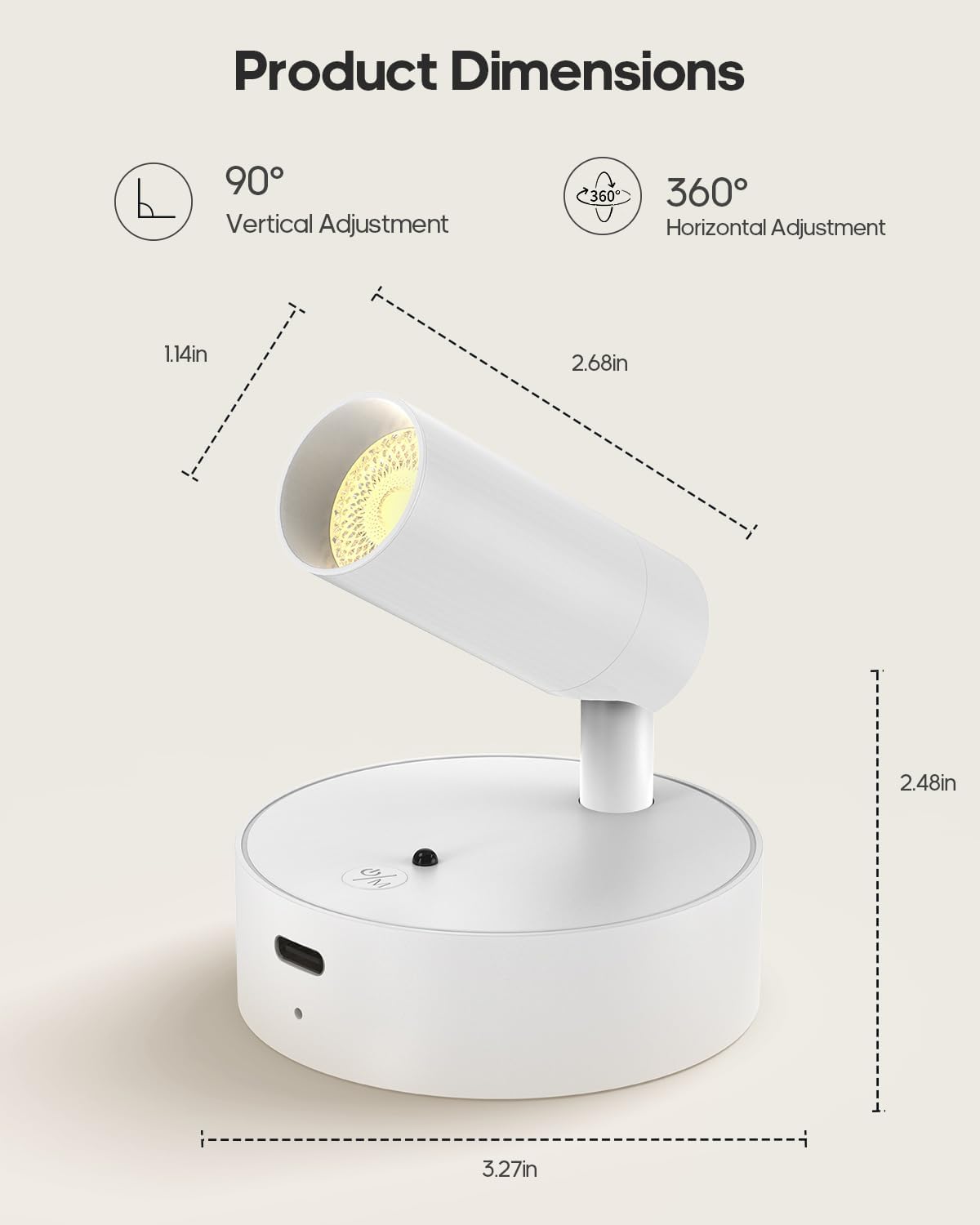 GOODEA Spotlights Indoor with Remote, 3000mAh Rechargeable Plant Spotlight