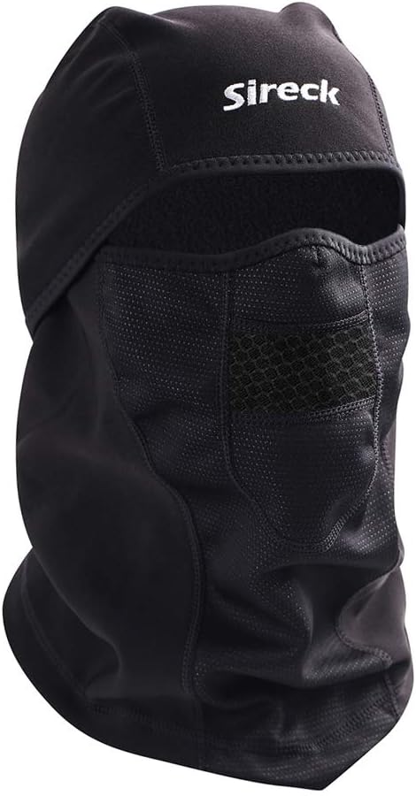 Sireck Cold Weather Balaclava Ski Mask, Water Resistant and Windproof Fleece Thermal Face Mask, Cycling Motorcycle Neck Warmer Hood Winter Gear for Men Women