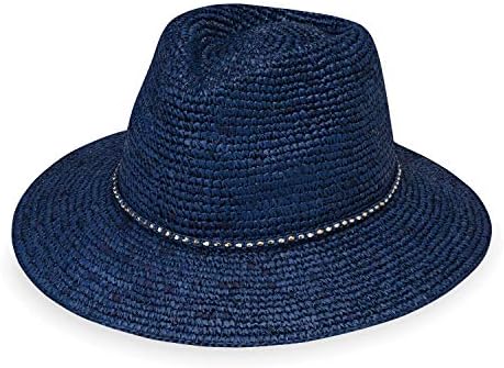 Wallaroo Hat Company – Women’s Malibu Fedora – Wide Brim Natural Fiber Sun Hat with Adjustable Sizing for Medium Crown Sizes