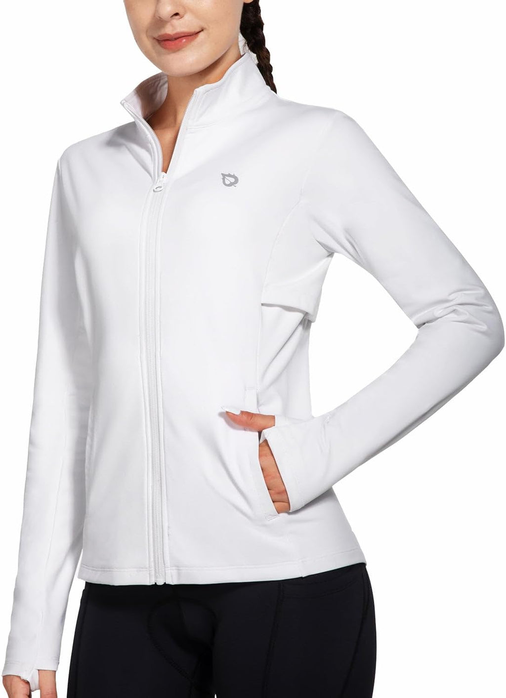 baleaf Women's Fleece Running Jacket Winter Gear Water Resistant Cycling