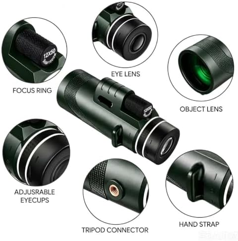 High Power HD Monocular Telescope - Green