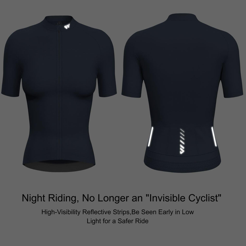 Wulibike Cycling Jersey Women Long Sleeve,Bike Shirts for Women Biking Tops Breathable Cycle Jerseys with 4 Pockets