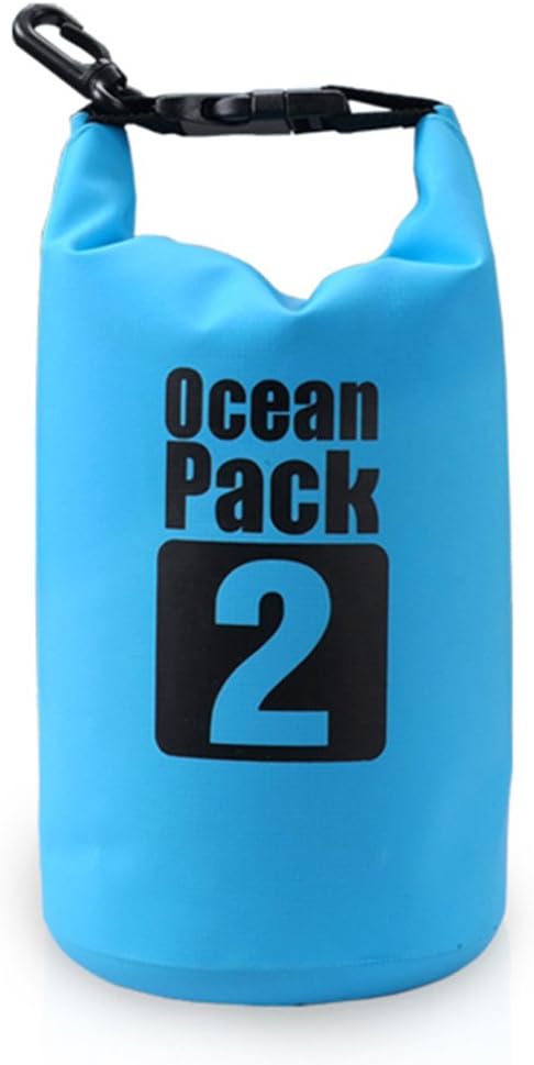 Dry Sack/Waterproof Bag for Boating, Kayaking, Hiking, Snowboarding, Camping, Rafting, Fishing and Backpacking (Light Blue, 30L), BO-BAGS-001