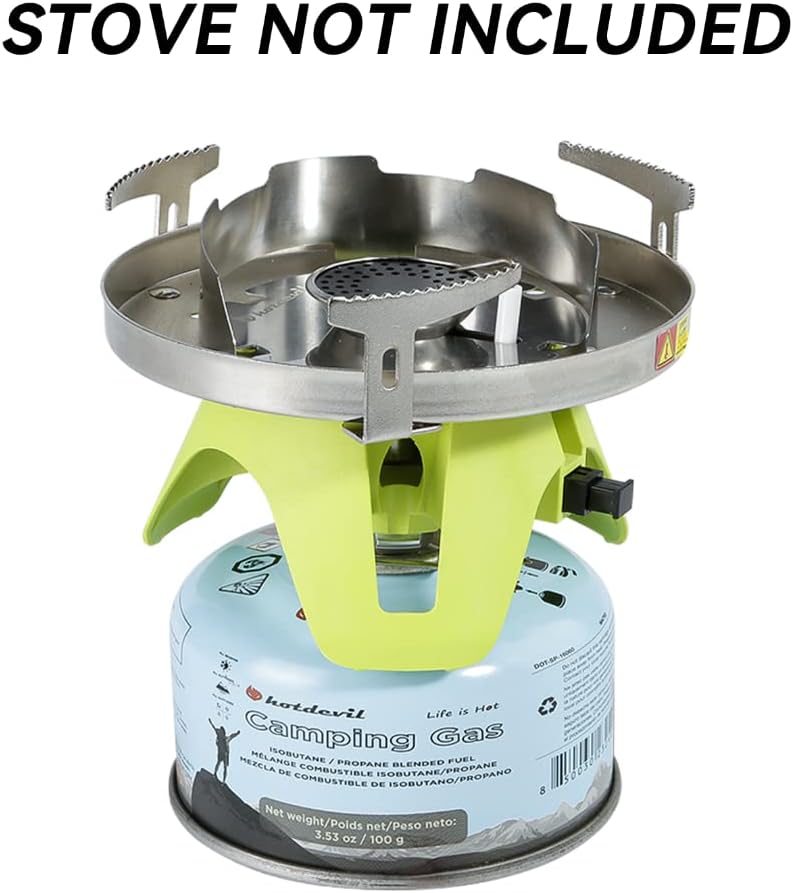 Hotdevil Isobutane Fuel Canister 100 Gram Camping Stove Fuel Butane Propane Blend Camping Fuel Gas Canister Backpacking Fuel Light-weight Compact Camping Fuel Mini Propane Tanks Camp Stove Fuel 3.53oz