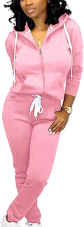 Mrskoala Two Piece Outfits for Women Tracksuit Sweat Suits Workout Sets Loungewear with Pocket