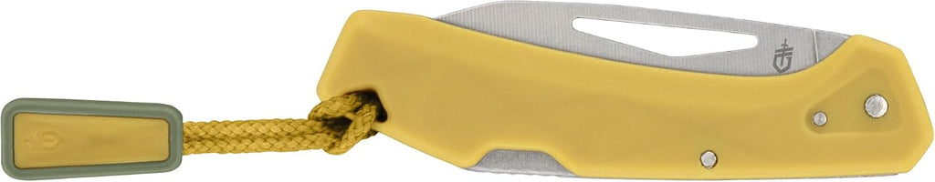 Gerber Gear LST Mini - Lightweight Folding Pocket Knife for Hiking, Camping - EDC Tool - Durable Stainless Steel Blade - Yellow