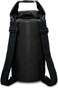 Waterproof Dry Bag, Roll Top Lightweight Dry Storage Bag Backpack, Swimming, Boating, Kayaking, Camping, Beach (Black 15L)