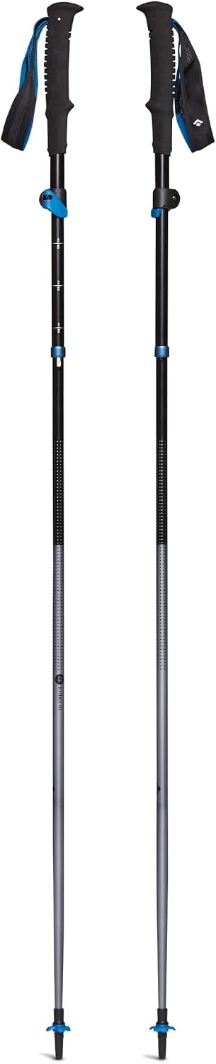BLACK DIAMOND Distance Z Trekking Poles (Pair), Foldable Z-Pole, Hiking