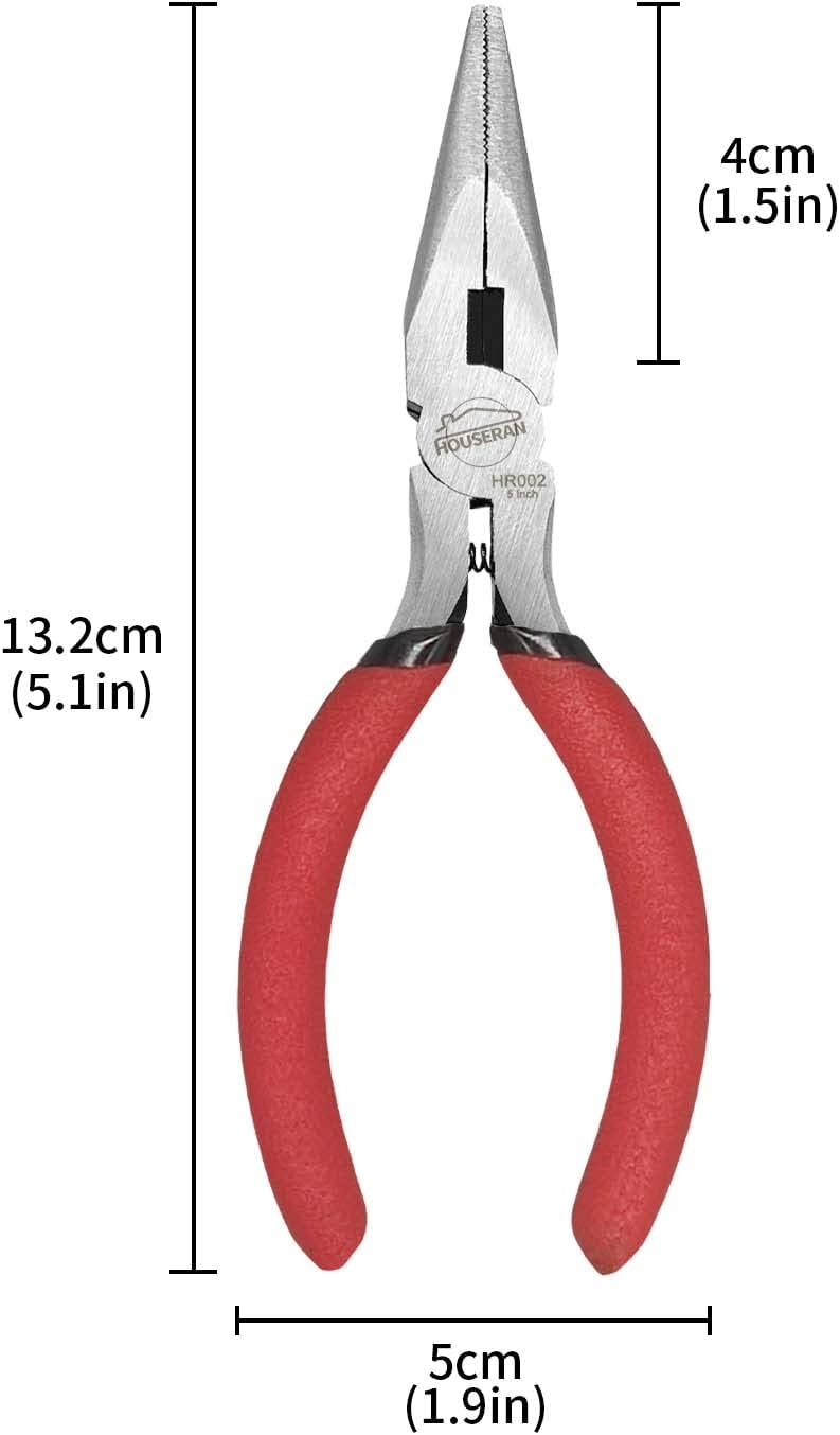 Needle Nose Pliers, 5 Inch, 10 Pack, Jewelry Making Tools
