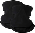 KGC 2 Pack Winter Neck Warmer Gaiter Fleece Windproof Face Mask Cover Cold Weather Scarf for Men & Women