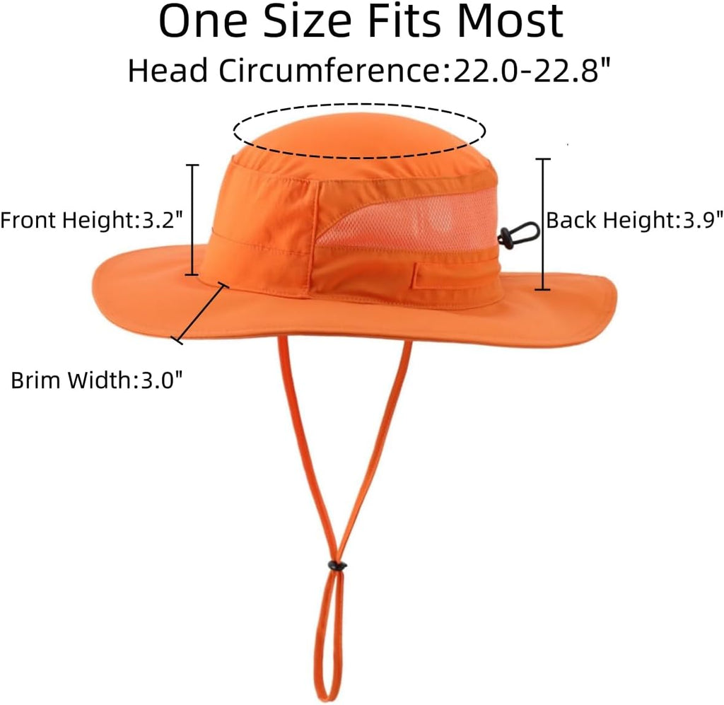 Connectyle Women's UPF 50+ Sun Hat UV Protection Wide Brim Bucket Hat Summer Beach Hats Fishing Hiking Outdoor Safari Hats