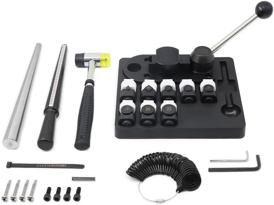 lakimi 31Pcs Professional Jewelry Ring Bender Tool Kit for Spoons