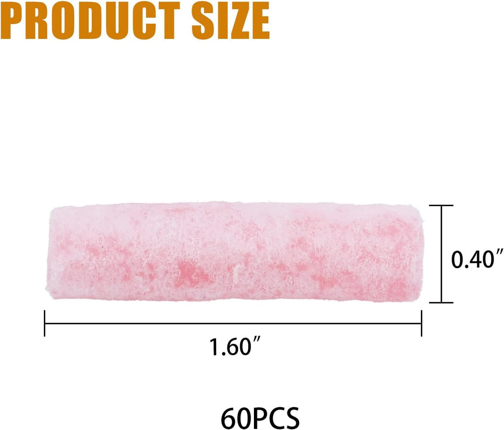 60 Pack Waterproof Fire Starters with 5+ Minute Burn Non-Toxic