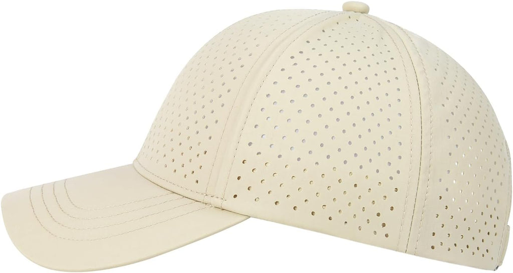 FEINION Men Laser Mesh Breathable Snapback Baseball Cap