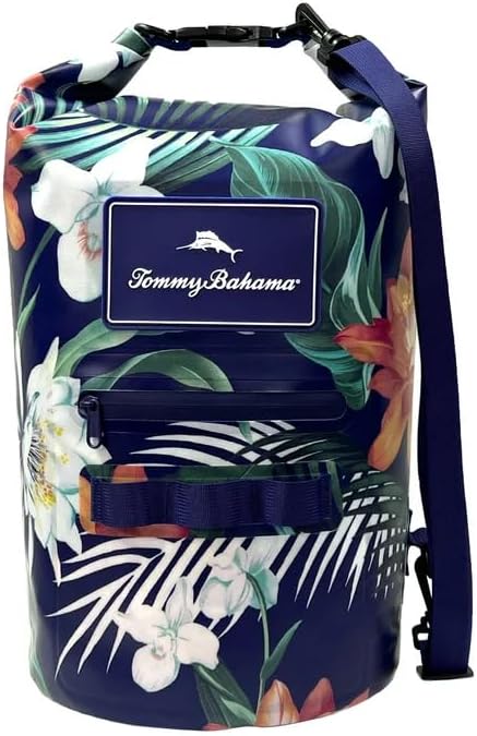 Tommy Bahama 20L Waterproof Dry Bag, Roll-Top (Harbor Stripe)