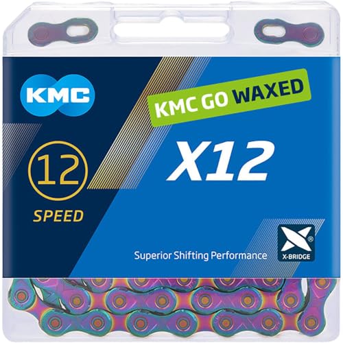KMC Pre-Waxed 12-Speed X12 High-Performance Bicycle Chain, Silver