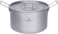 iBasingo 2.4L Titanium Pot with Lid Camping Cookware Ti2108C