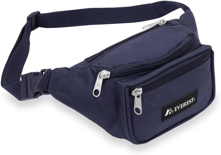 Everest Signature Waist Pack - Large, Black, One Size,044XLD-BK