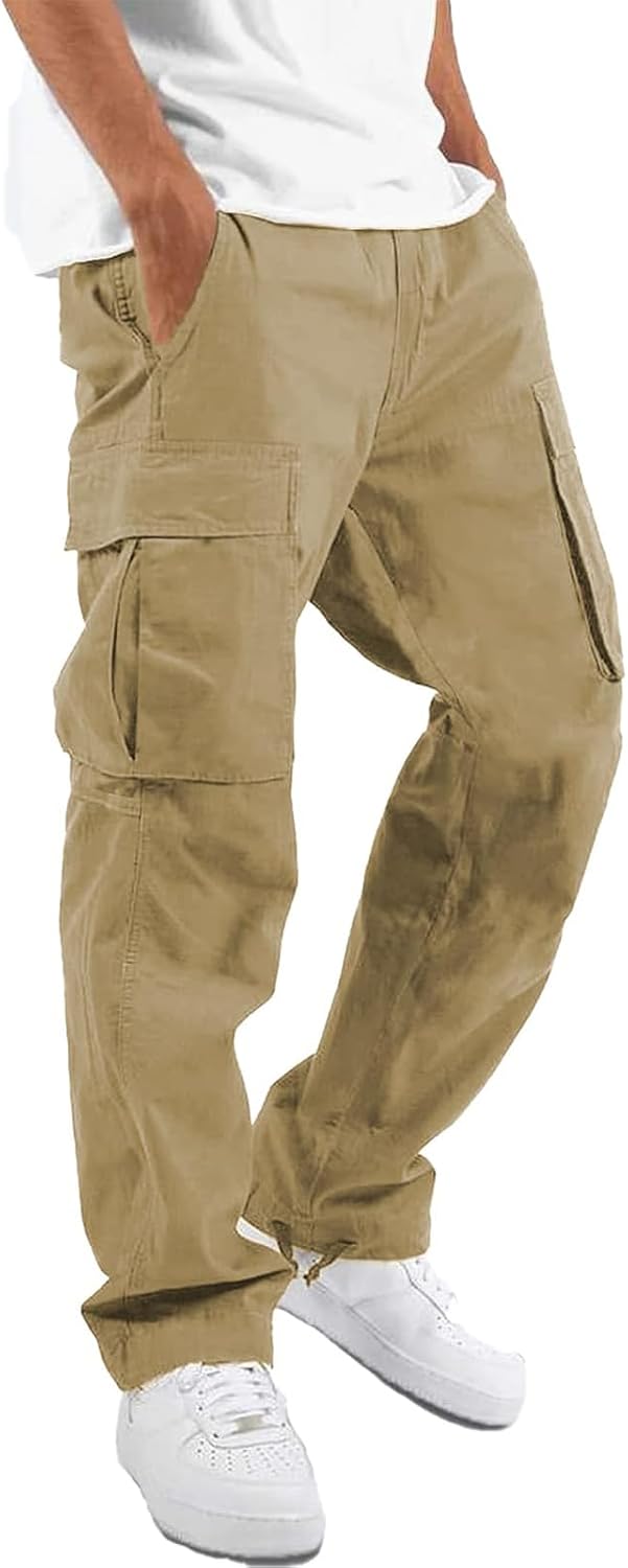 whox Mens Cargo Pants Casual Outdoor Hiking Pants for Men Athletic Joggers Sweatpants