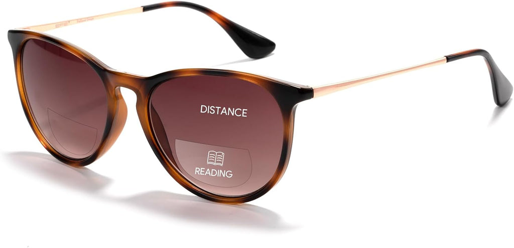 EFE Bifocal Reading Sunglasses for Men and Women, Sun Readers with UV400 Protection, Dual Vision Distance and Reading Glasses