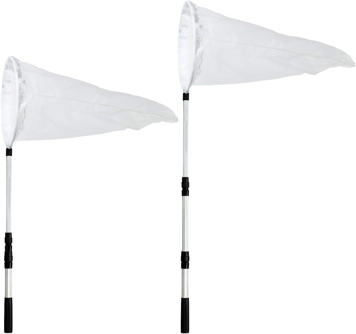 Insect and Butterfly Net with 12" Ring, 24" Net Depth, Handle Extends to 36 Inches