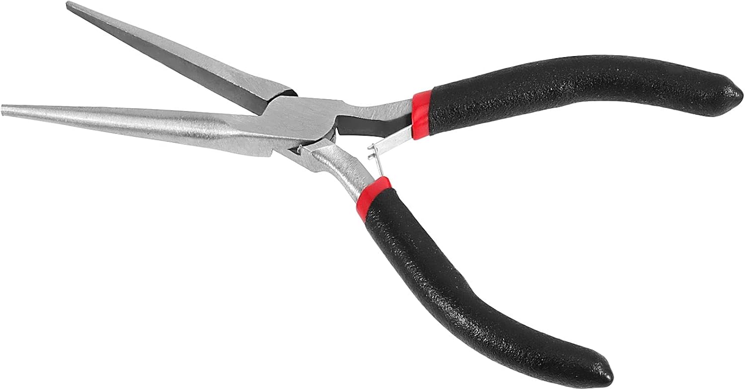 SEUNMUK 8 Pack 6 Inch Long Needle Nose Pliers Set, Precision Long Nose Pliers with Comfort Grip Handles, Extra Long Needle Nose Pliers for Jewelry Making, Bending Wire and Small Object Gripping