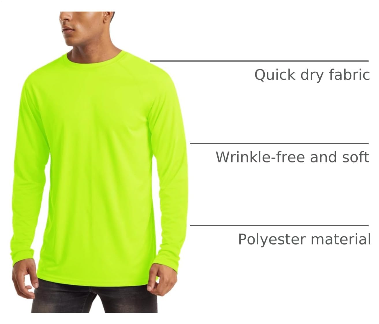 MAGCOMSEN Men's Long Sleeve Shirts UPF 50+ UV Sun Protection Athletic Shirts for Hiking Running Workout Rash Guard