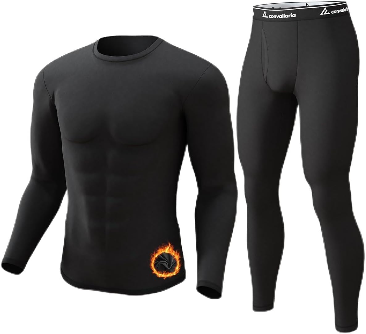 Thermal Underwear Long Johns for Men Cold Weather Base Layer Set