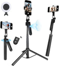 Auto Face Tracking Tripod for iPhone with Light and Remote Control