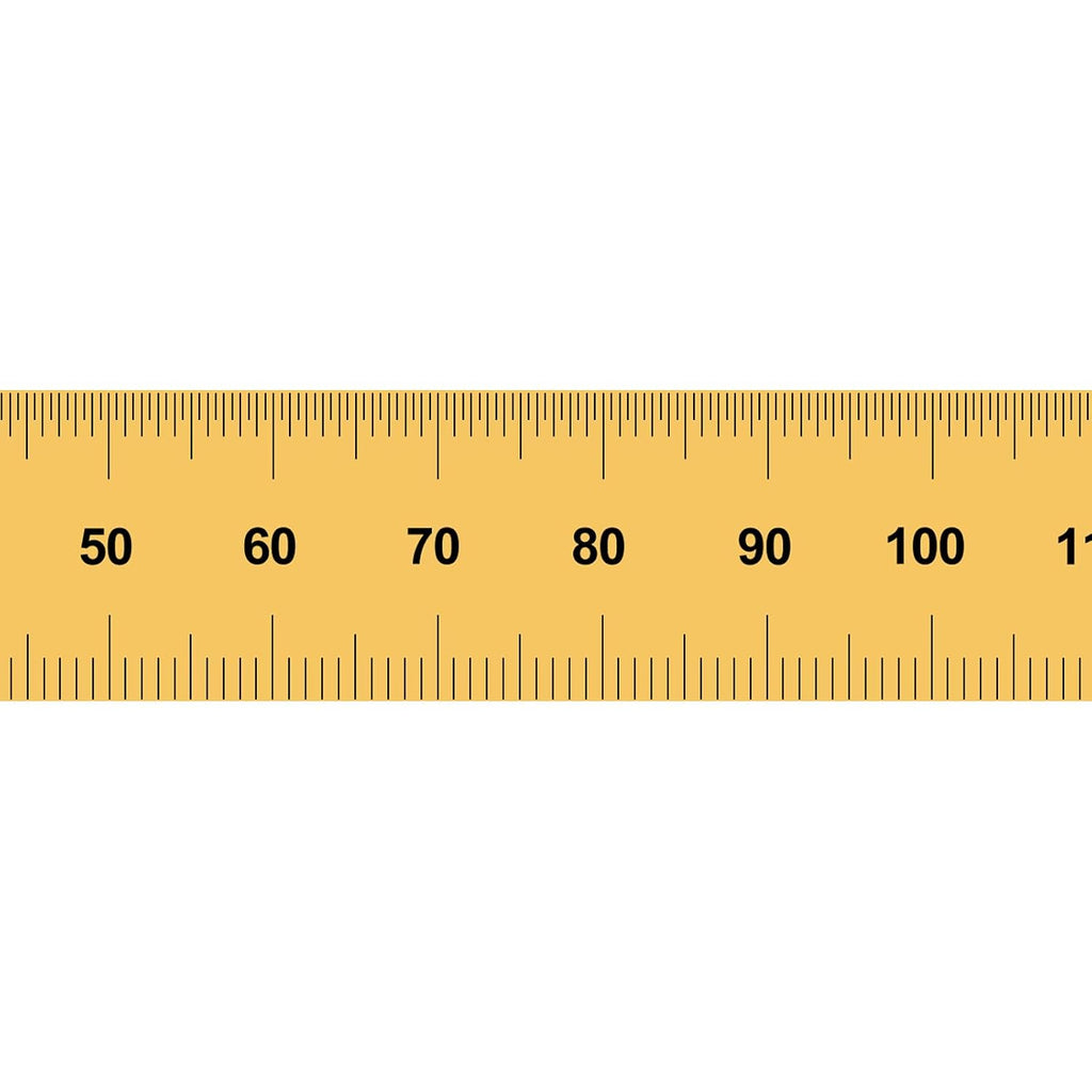 PEC Tools 6"/150mm TiN Coated Metal Ruler, Rigid, English & Metric