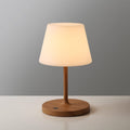 WEILAILUX Outdoor Table Lamp, Shower Lamp Waterproof (Wood Grain H9.6in)