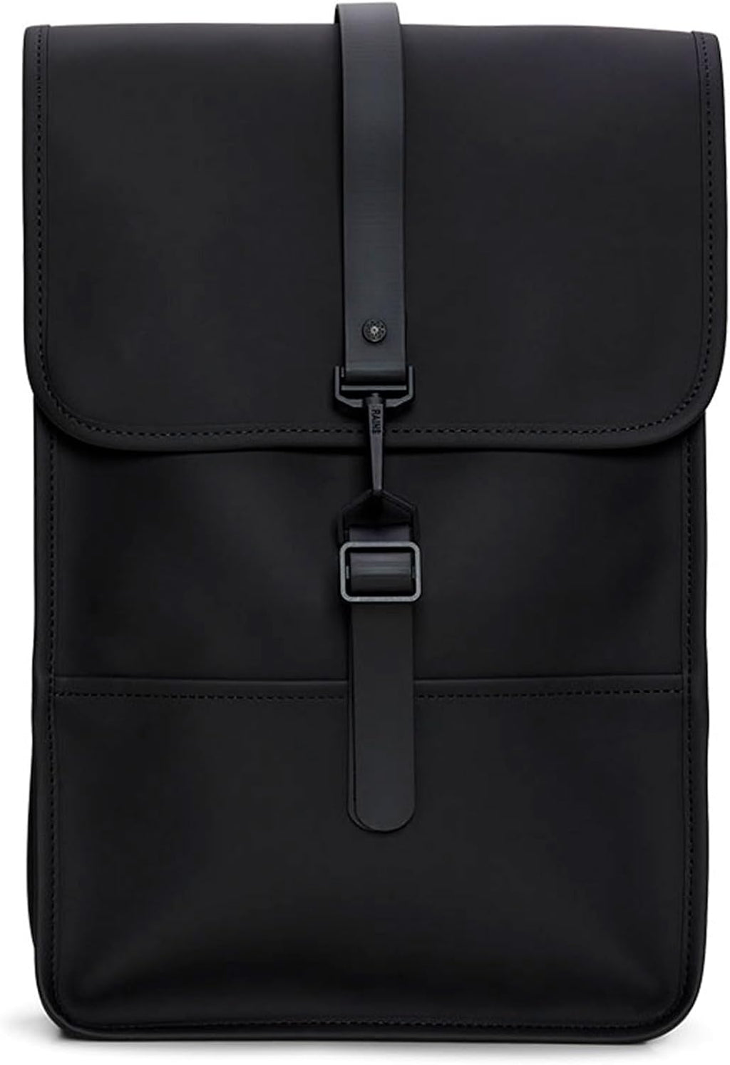 RAINS Backpack Mini, Black Waterproof Laptop Bag for Women and Men, Small