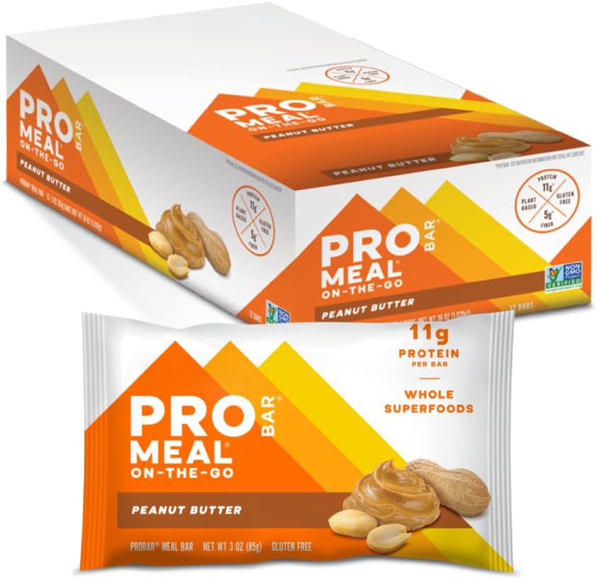 PROBAR MEAL Bar – Plant Based Meal Replacement Bar with Whole Food Ingredients, Oats, Nuts & Seeds, Vegan, Gluten Free, Non-GMO Nutrition Bar for Breakfast, Travel & On-the-Go Energy (Chocolate Coconut, 12 Count)