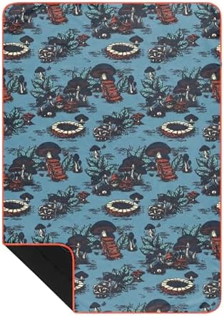 Rumpl Everywhere Mat, Waterproof Picnic Blanket/Mat, Magic Mushrooms