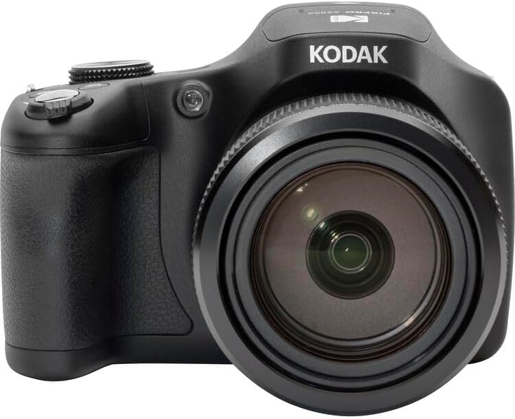 Kodak PIXPRO AZ653 Digital Camera (Black) 20MP Digital Camera Travel Bundle | Wide-Angle Telephoto Lens,Image Stabilization, for Travel, Wildlife &amp; Sports Photography + 64GB Card, Soft Case and More