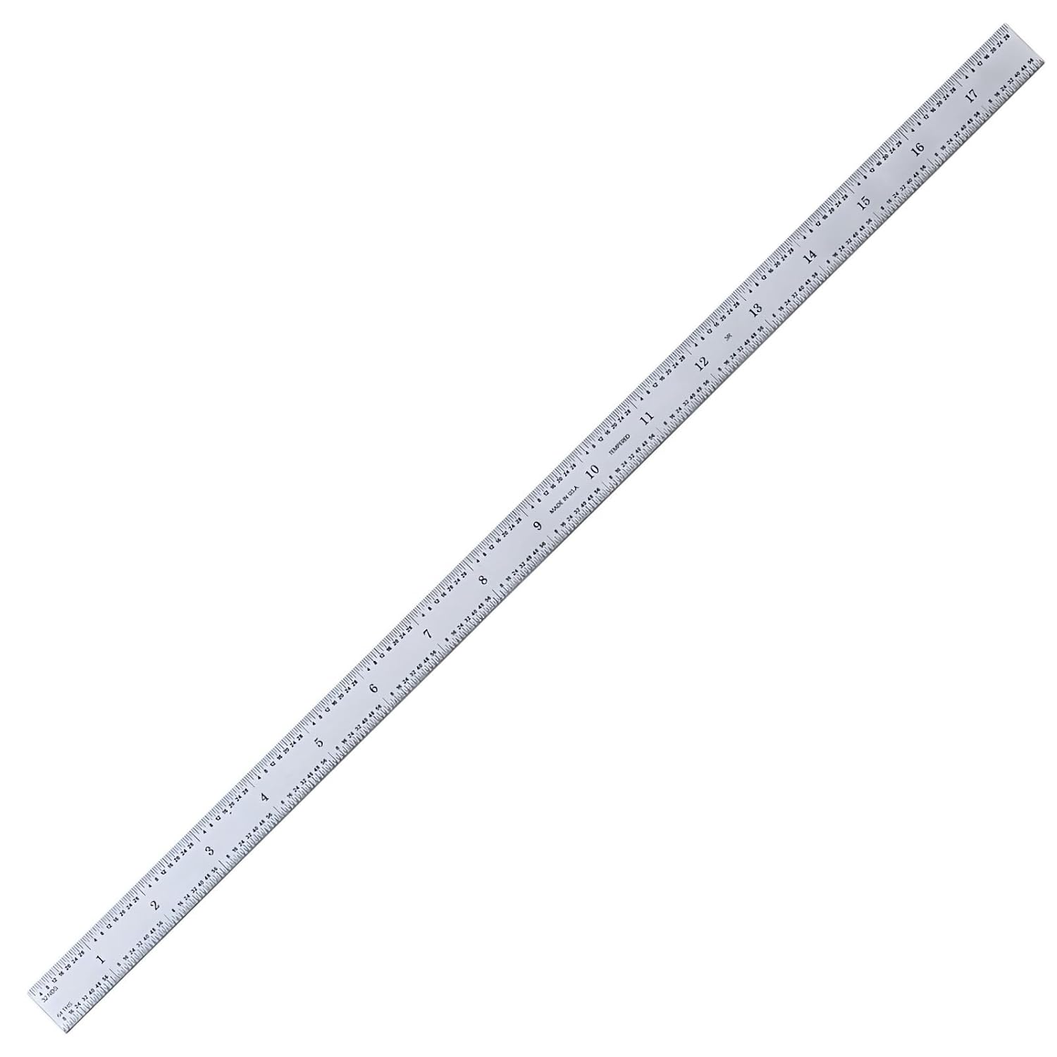 PEC Tools 18" Flexible Metal Ruler, 3R Graduation, Precision Measuring Tool