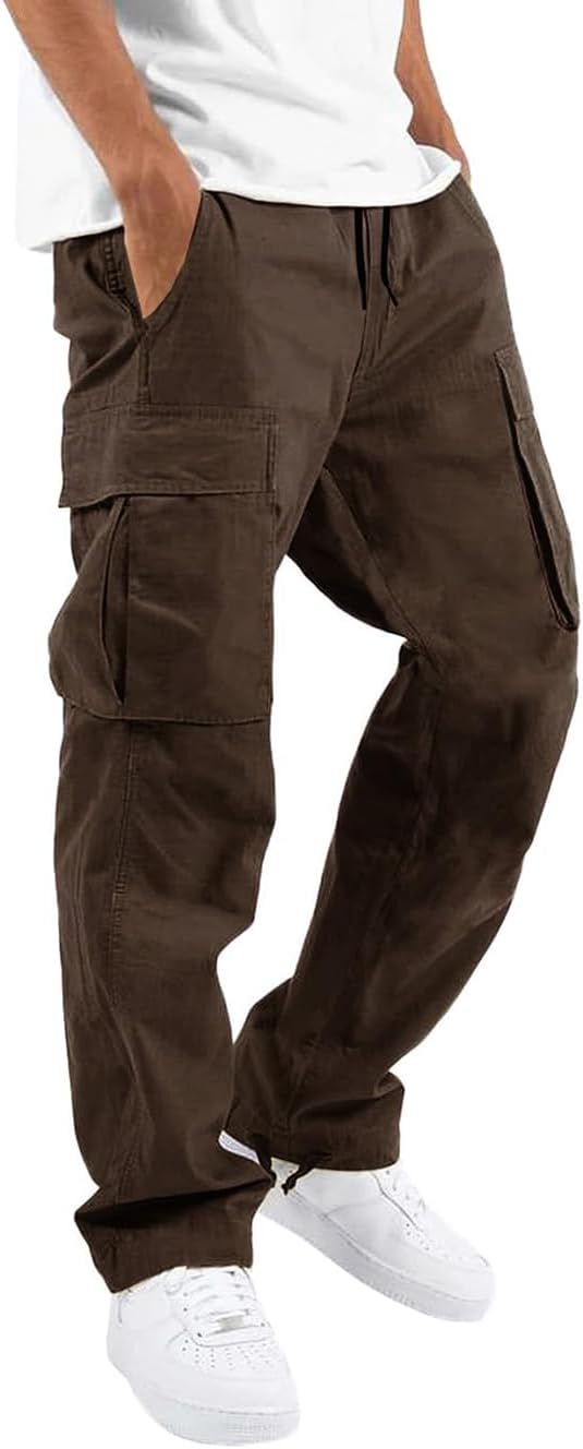 whox Mens Cargo Pants Casual Outdoor Hiking Pants for Men Athletic Joggers Sweatpants