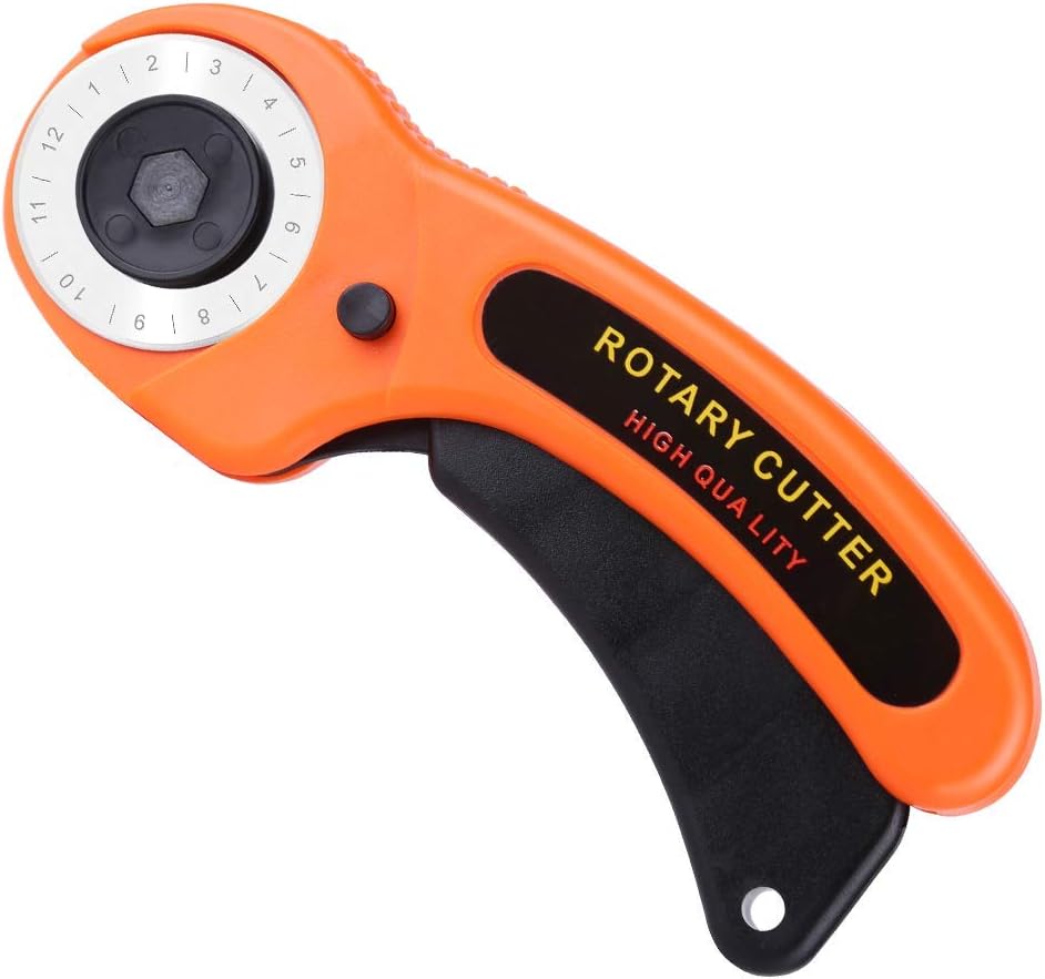 ZMAAGG Rotary Cutter For Fabric, 10 Pack 45mm Rotary Cutter, Fabric Cutter