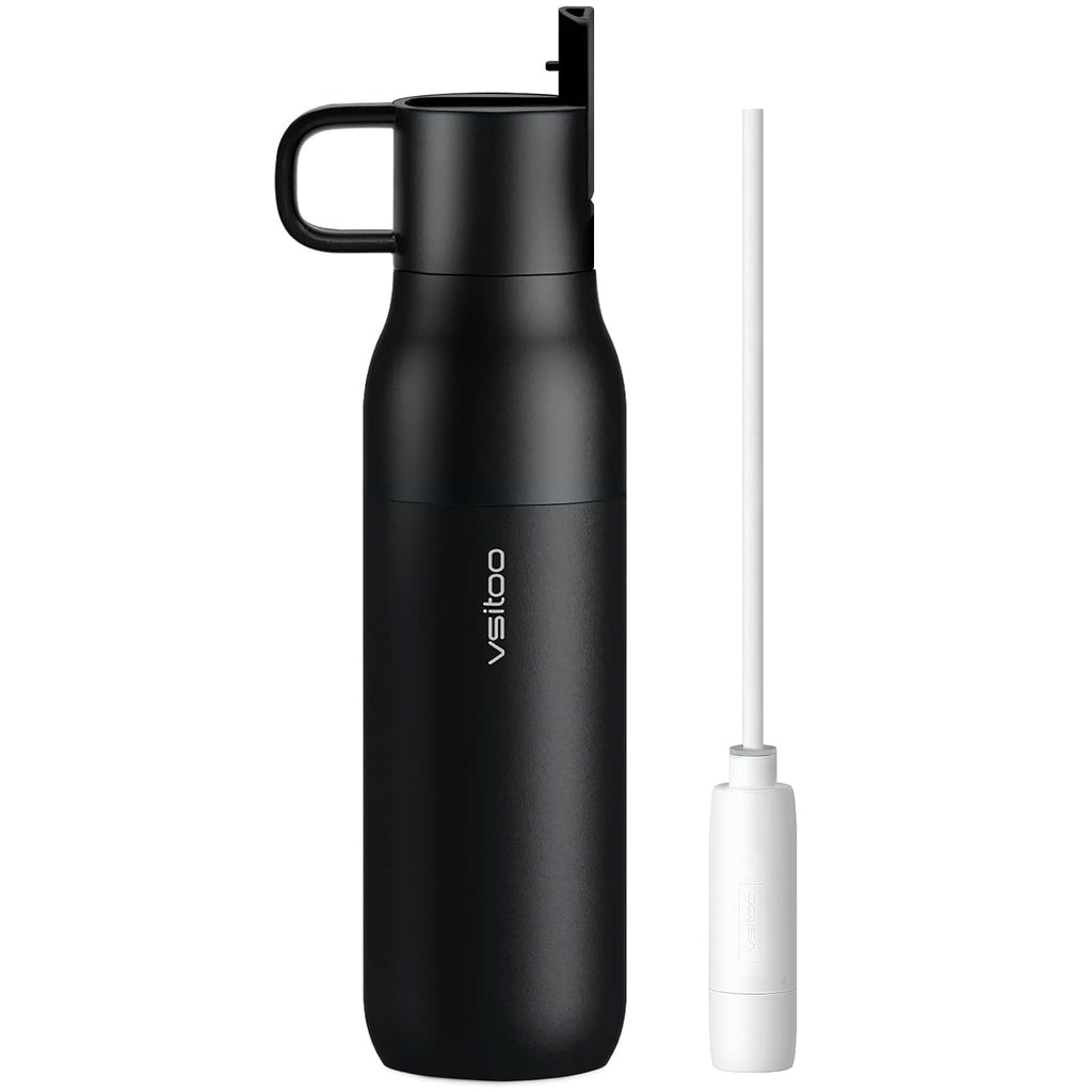 VSITOO S2 25oz Insulated Stainless Steel Filtered Water Bottle with Straw