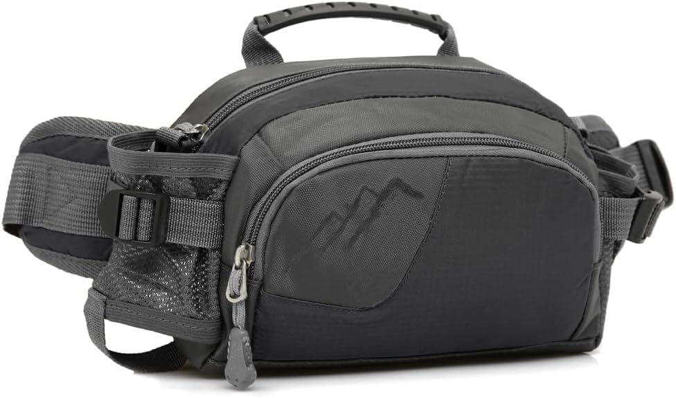 Entchin Water-Resistant Fanny Pack, 4-Zipper Belt Bag
