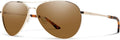 SMITH Langley 2 Aviator Sunglasses – Medium Fit